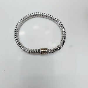 John Hardy Beautiful Bracelet.Sterling Silver And 18k Gold